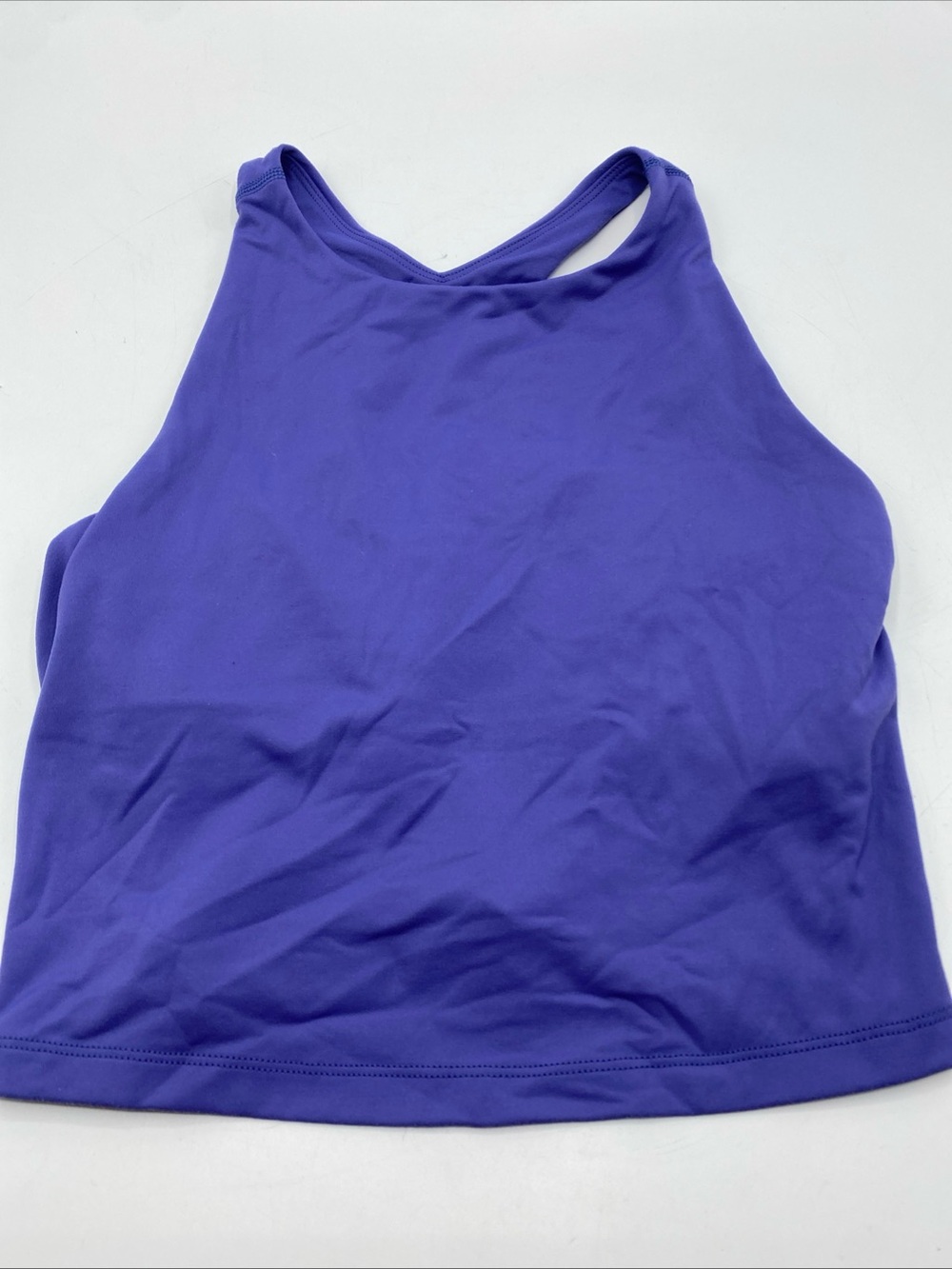Rhoback Vista Crop Tan Bunker Purple Small Athletic Crop Gym Athleisure